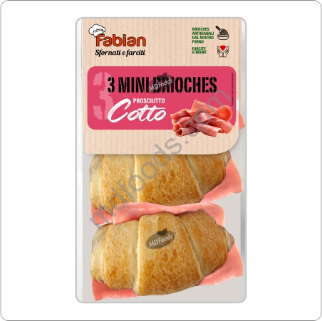 Fabian 3 Mini Brooches Cooked Ham Fabian 3 Mini Brooches Cooked Ham