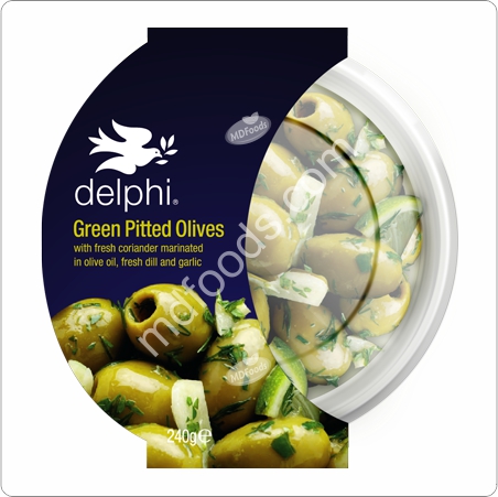 Delphie Green Pitted Olives Delphie Green Pitted Olives